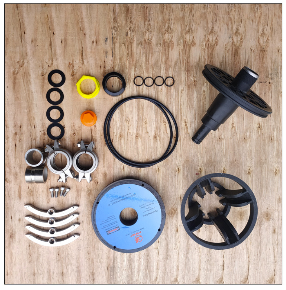 PYFRP玻璃钢膜壳端盖止推环适配器挡环密封板圈